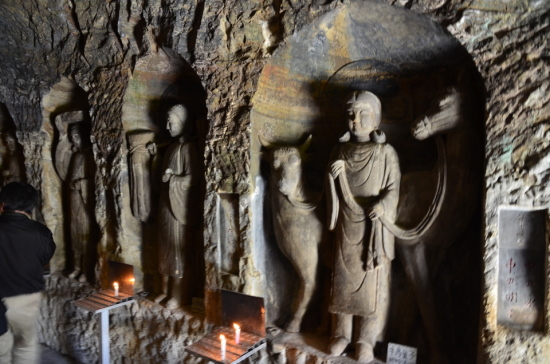 Carvings in cave