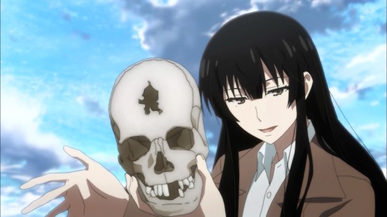 Sakurako-san with skull