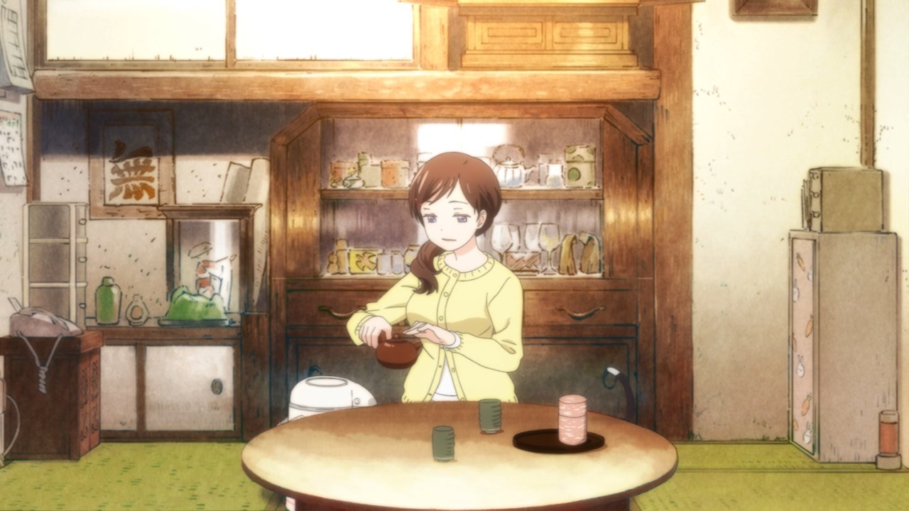Akari making tea