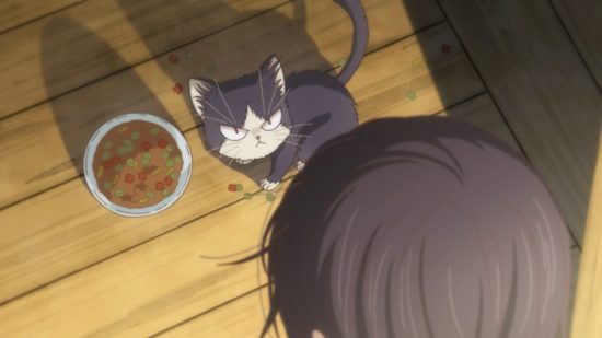Haru with food